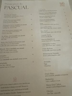 Menu photo 1 Pascual Washington, DC, DC