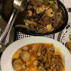 Tai Soen - Ti-pan ossenhaas en een combinatiegerecht.