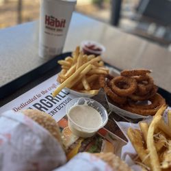 Habit Burger & Grill - Onion Rings & Fries