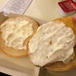 McDonald's Restaurant - Tons of mayo on my chicken sandwich