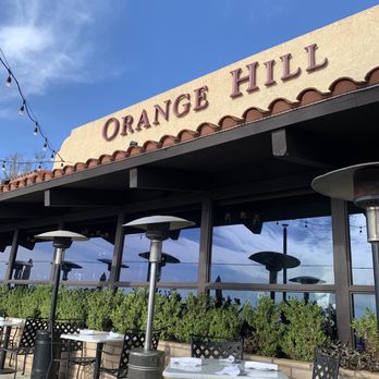 Orange Hill Restaurant & Events - Sign from the outdoor patio - Steakhouses Near Me - Orange, California Orange Hill Restaurant & Events - Sign from the outdoor patio - Steakhouses Near Me - Orange, California