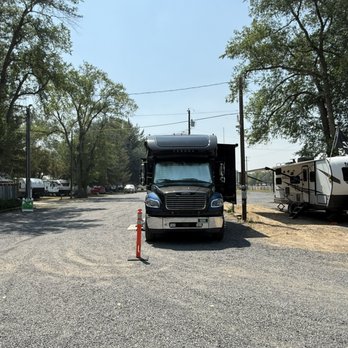 Burns Rv Park - The camper next to us and his side "patio ". We had nothing. - Campgrounds Near Me - Burns, Oregon Burns Rv Park - The camper next to us and his side "patio ". We had nothing. - Campgrounds Near Me - Burns, Oregon