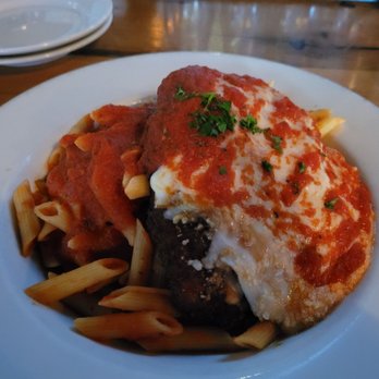 Brick & Beam - Chicken parm with penne - Bars Near Me - Quincy, Massachusetts