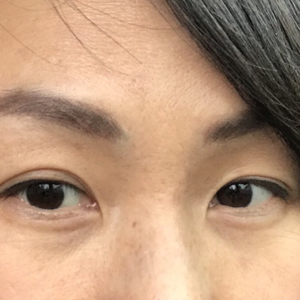 Edge Brows - Completely healed eyeliner.  #IWOKEUPLIKETHIS - Permanent Makeup Near Me - San Francisco, California