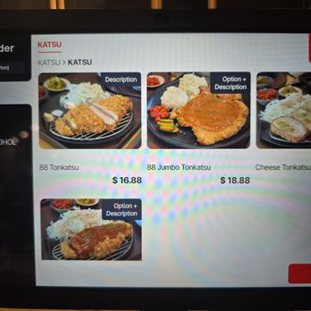 88 Katsu - Every table has a tablet order system. You don't need to call or wait for the waittress. - Japanese Near Me - Fullerton, California