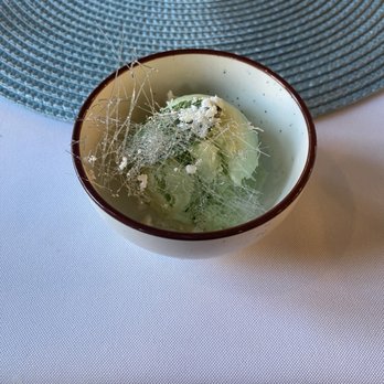 Corbeaux Wine & Tea House - mint ice cream with olive oil snow - Wine Bars Near Me - Temecula, California Corbeaux Wine & Tea House - mint ice cream with olive oil snow - Wine Bars Near Me - Temecula, California