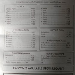 Rocky's Pizza - Menu 2020