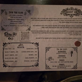 The Poisoned Apple - Menu - Cideries Near Me - Atascadero, California