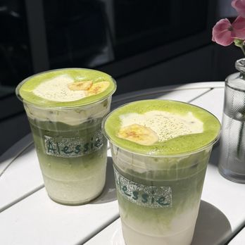 Cafe Alessie - Banana pudding matcha - Cafes Near Me - San Diego, California