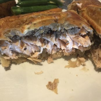 Restaurante Caesar's - Inside the salmon Wellington- was just right. Not too dry - Salad Near Me - Tijuana, BCN