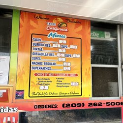 Tacos California - Menu 6/5/23