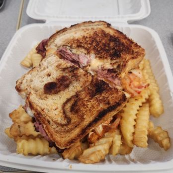 Hamada General Store - Kim chee Reuben with Fries - Salad Near Me - Honolulu, Hawaii Hamada General Store - Kim chee Reuben with Fries - Salad Near Me - Honolulu, Hawaii