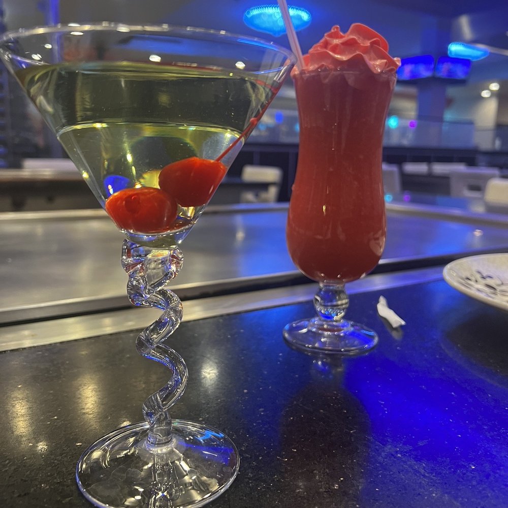 Lin's Hibachi - Apple martini, and strawberry daiquiri - Japanese Near Me - Havre De Grace, Maryland
