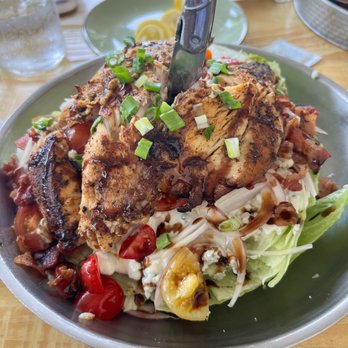Seaside Oyster Bar - Titanic Iceberg Wedge 1/2 order With Blackened redfish - Seafood Near Me - Suwanee, Georgia Seaside Oyster Bar - Titanic Iceberg Wedge 1/2 order With Blackened redfish - Seafood Near Me - Suwanee, Georgia