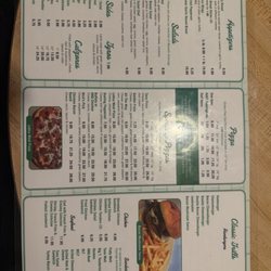 Nick's Restaurant and Pizza - 2nd Page of Menu