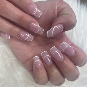 LV Nails - Abstract French Nails - Nail Salons Near Me - Tucson, Arizona LV Nails - Abstract French Nails - Nail Salons Near Me - Tucson, Arizona