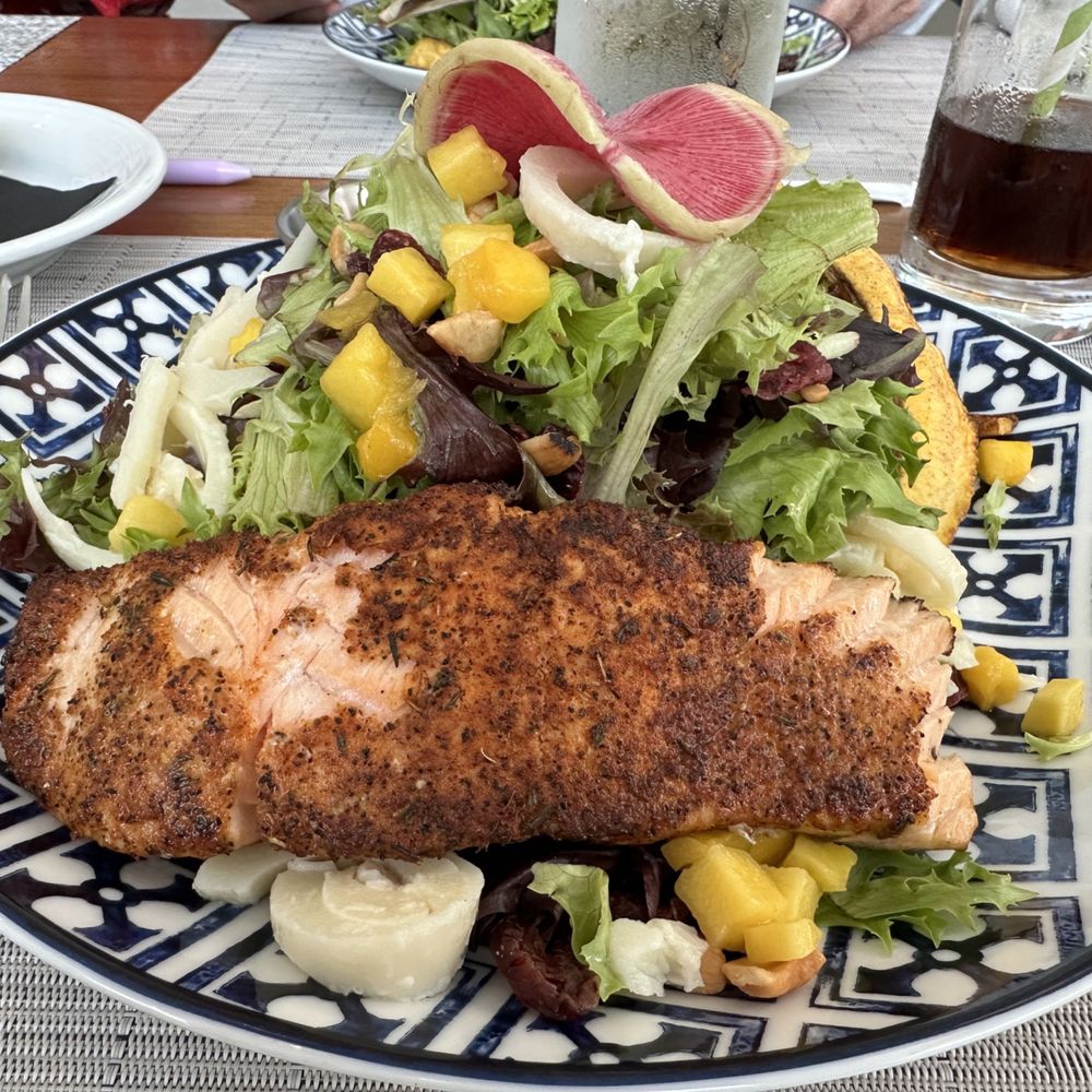 Le Meridien Dania Beach - Blackened Salmon on salad - Hotels Near Me - Dania Beach, Florida Le Meridien Dania Beach - Blackened Salmon on salad - Hotels Near Me - Dania Beach, Florida