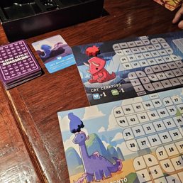 One of the many board games available.