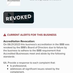 BBB accreditation revocation BBB accreditation revocation