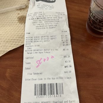 Golden Corral Buffet & Grill - Breakfast buffet - Buffets Near Me - Pasadena, Texas