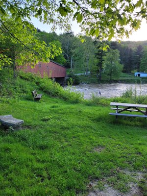Historic West Cornwall Covered Bridge by null