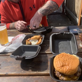 Burger Bunker - AK burger and sandbag poppers, alcohol from the bar in the same lot. - Food Trucks Near Me - Post Falls, Idaho Burger Bunker - AK burger and sandbag poppers, alcohol from the bar in the same lot. - Food Trucks Near Me - Post Falls, Idaho