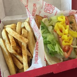 Charleys Cheesesteaks - Small Philly chicken steak sandwich with medium fries for 4.99 lunch deal