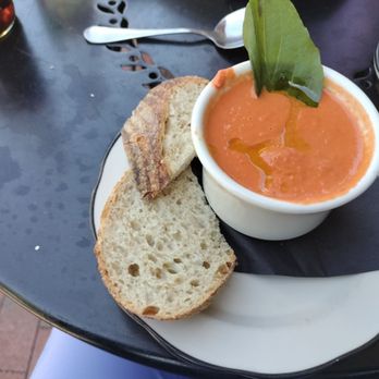 Elm Street Bakery - Cup of tomato soup w/ slice peasant bread. - Pizza Near Me - East Aurora, New York Elm Street Bakery - Cup of tomato soup w/ slice peasant bread. - Pizza Near Me - East Aurora, New York