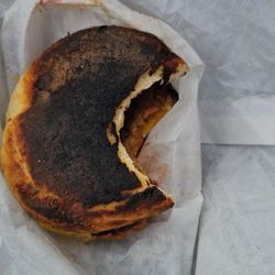 Dunkin' - A disgusting burnt sandwich.