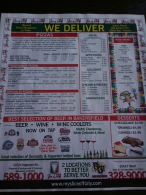 Menu photo 8 Slice of Italy Bakersfield, CA Menu photo 8 Slice of Italy Bakersfield, CA