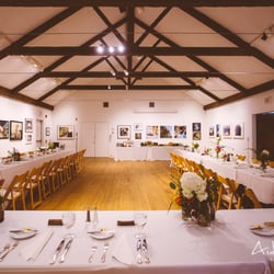 Griffin Photography Museum - Wedding possibilities in the gallery area - movable walls have been pushed to the side