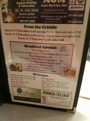 Menu photo 2 Faye's Northside Restaurant Tipton, IN