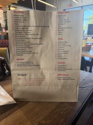 Menu photo 1 La Panadería Bakery Café San Antonio, TX