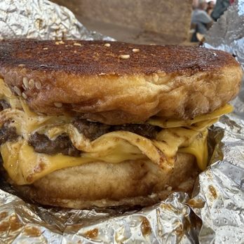 Five Guys - Double Patty Melt with A1 sauce - soooo good - Burgers Near Me - Bartlett, Tennessee Five Guys - Double Patty Melt with A1 sauce - soooo good - Burgers Near Me - Bartlett, Tennessee