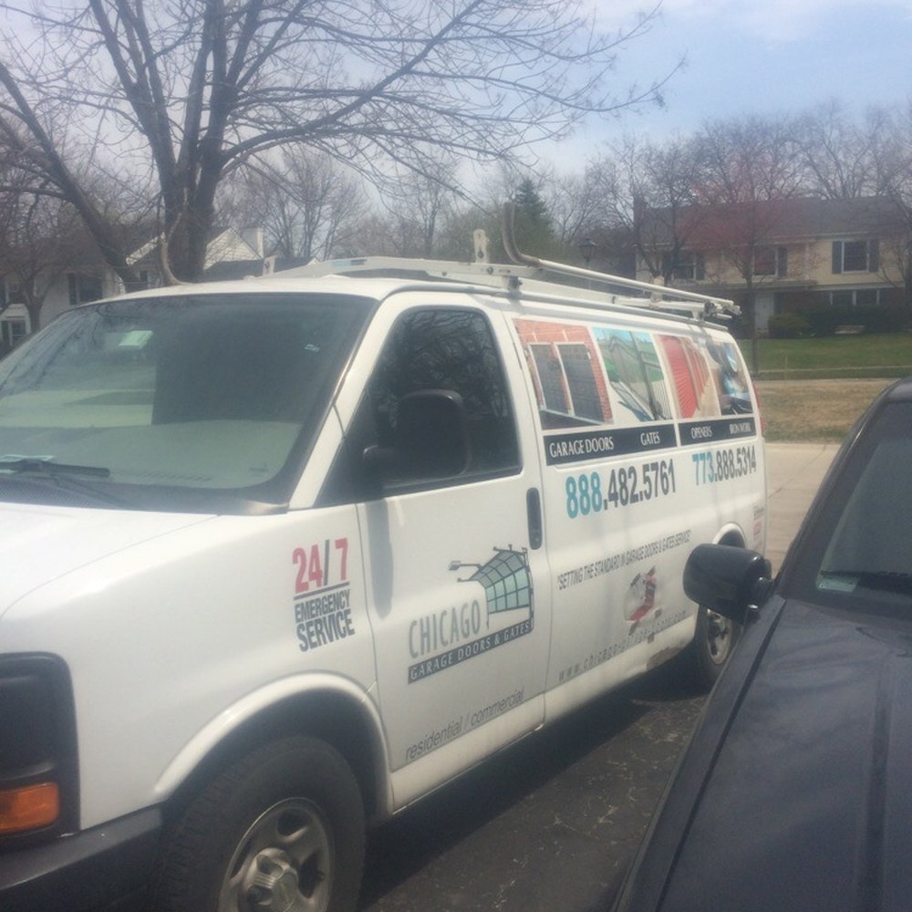 Chicago Garage Doors & Gates - Their truck - Garage Door Services Near Me - Chicago, Illinois Chicago Garage Doors & Gates - Their truck - Garage Door Services Near Me - Chicago, Illinois