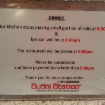 Sushi Station - The rules! - Sushi Bars Near Me - Rolling Meadows, Illinois Sushi Station - The rules! - Sushi Bars Near Me - Rolling Meadows, Illinois