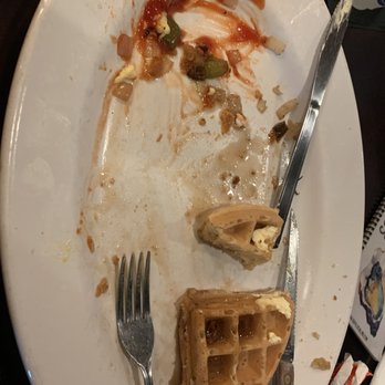 Bay Local Eatery - I ate everything but couldn't finish this last piece of waffle. Bay Local 1 Brandy 0 - Breakfast & Brunch Near Me - Virginia Beach, Virginia