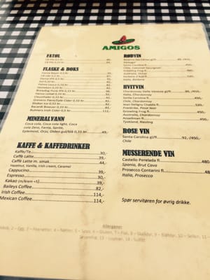 Menu photo 1 Amigos Kristiansand, 10
