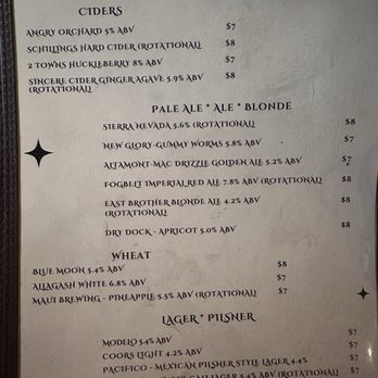 Cedars corner bar and kitchen - Beer menu - Burgers Near Me - Fairfield, California Cedars corner bar and kitchen - Beer menu - Burgers Near Me - Fairfield, California