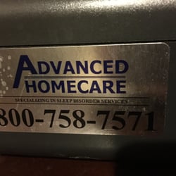 Advanced Homecare Sleep Apnea Services - The sticker on the biPAP.