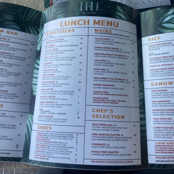 Kuba On The Bay - Menu - Cuban Near Me - Miami, Florida Kuba On The Bay - Menu - Cuban Near Me - Miami, Florida