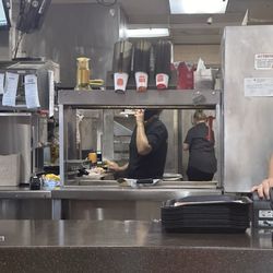 Burger King - Others waiting on order and watching and hearing her conversation