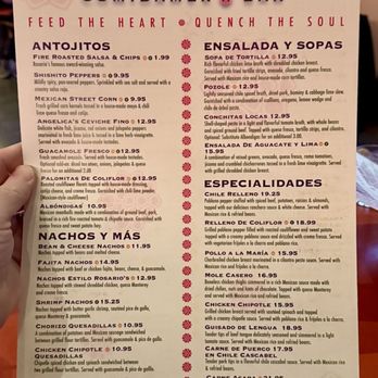Rosario's ComidaMex & Bar - Menu - January 2026 - Mexican Near Me - San Antonio, Texas Rosario's ComidaMex & Bar - Menu - January 2026 - Mexican Near Me - San Antonio, Texas