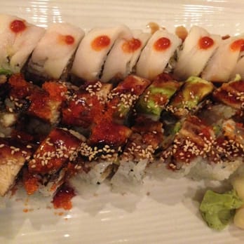 Joy Sushi - Geisha, Caltrain, and giant roll :) all yummy $11.95 each - Sushi Bars Near Me - San Mateo, California