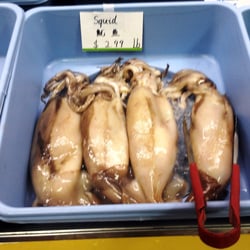Far East Market - Keep your friends close, and your squid closer.  Amazingly fresh and, though time consuming to clean, WORTH IT.