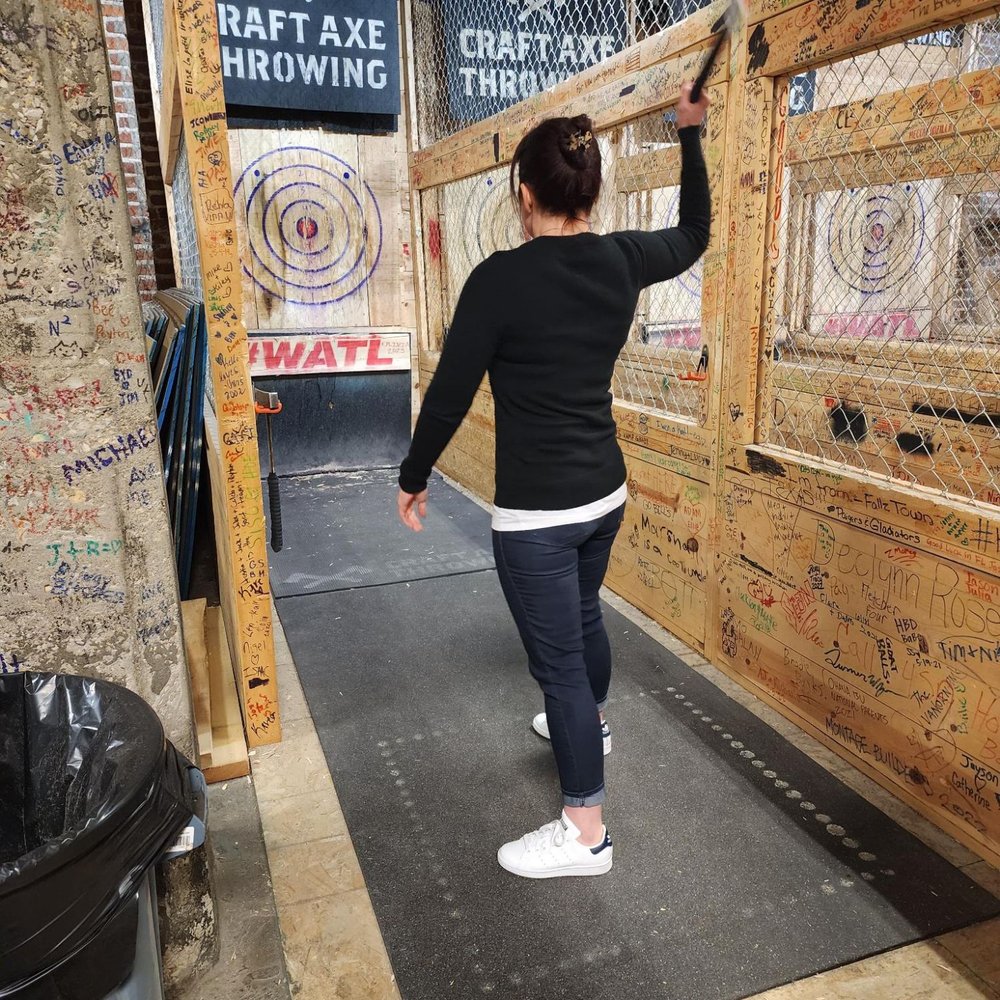 Craft Axe Throwing- Omaha - Me being terrible at axe throwing - Axe Throwing Near Me - Omaha, Nebraska Craft Axe Throwing- Omaha - Me being terrible at axe throwing - Axe Throwing Near Me - Omaha, Nebraska