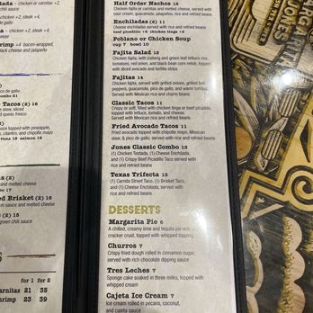 Margarita Jones - Lunch Menu - Tex-Mex Near Me - Seabrook, Texas