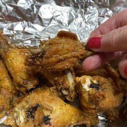 Blu Store & Deli - Lemon Pepper Wings....allegedly, but very tiny!