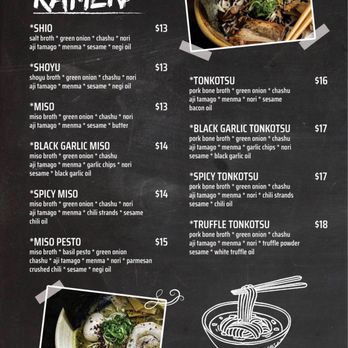 Noods Ramen Bar - Menu - Ramen Near Me - Honolulu, Hawaii Noods Ramen Bar - Menu - Ramen Near Me - Honolulu, Hawaii