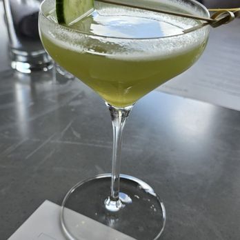 the Woodall - This is the Green Tea Matcha Cucumber Gimlet. So freaking good and refreshing - Cocktail Bars Near Me - Atlanta, Georgia the Woodall - This is the Green Tea Matcha Cucumber Gimlet. So freaking good and refreshing - Cocktail Bars Near Me - Atlanta, Georgia